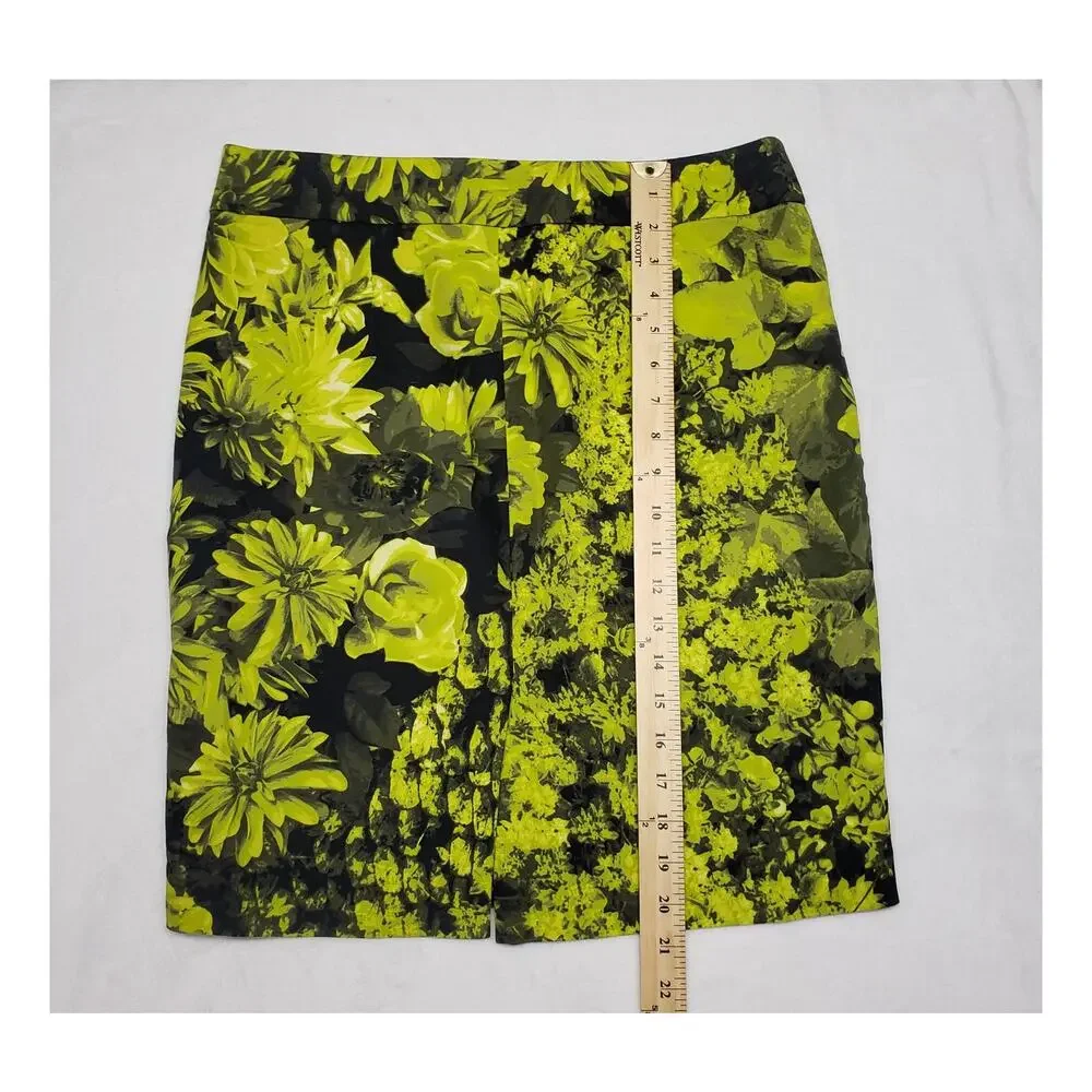 Michael Kors Y2K Floral Pencil Skirt 8 Office Siren Corporate Chic Vintage
